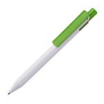 Ручка шариковая Zen, белый/белый, пластик Зеленый