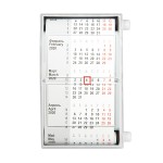 Календарь настольный на 2 года, размер 18,5*11 см, цвет- белый, пластик