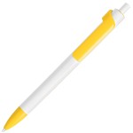 FORTE, ручка шариковая, белый/желтый, пластик Белый