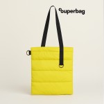 Шоппер Superbag Bubble, с кнопкой жёлтый с чёрным