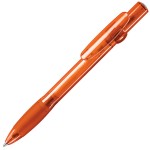 ALLEGRA LX, ручка шариковая с грипом, прозрачный красный, пластик Оранжевый