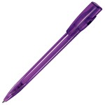 KIKI LX, ручка шариковая, прозрачный зелёный, пластик Фиолетовый