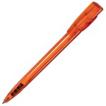 KIKI LX, ручка шариковая, прозрачный зелёный, пластик Оранжевый