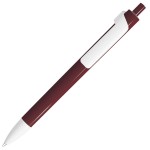 FORTE, ручка шариковая, белый, пластик Бордовый