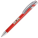 MANDI SAT, ручка шариковая, зеленый/серебристый, пластик Красный