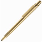 MIR SAT, ручка шариковая, прозрачный зеленый/серебристый, пластик Золото