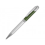 Ручка металлическая шариковая «Мичиган» серебристый/зеленый
