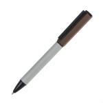 BRO, ручка шариковая, белый, металл, пластик Коричневый