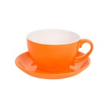 Чайная/кофейная пара CAPPUCCINO, голубой, 260 мл, фарфор Оранжевый