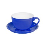 Чайная/кофейная пара CAPPUCCINO, голубой, 260 мл, фарфор Синий