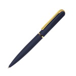 FARO, ручка шариковая, бордовый/золотистый, металл, пластик, софт-покрытие Темно-синий