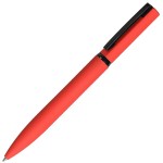 MIRROR BLACK, ручка шариковая, голубой, металл, софт- покрытие Красный