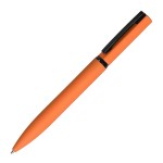 MIRROR BLACK, ручка шариковая, голубой, металл, софт- покрытие Оранжевый