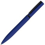 MIRROR BLACK, ручка шариковая, голубой, металл, софт- покрытие Темно-синий