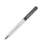 CLIPPER, ручка шариковая, бежевый/хром, металл, покрытие soft touch Черный