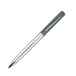 CLIPPER, ручка шариковая, бежевый/хром, металл, покрытие soft touch Зеленый