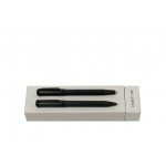 Подарочный набор: ручка-роллер, ручка шариковая черный