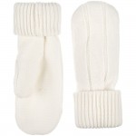 Варежки Knit Beat, белые (молочные), размер S/M