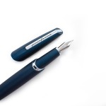 Перьевая ручка PININFARINA PF Two BLACK темно-синий; серебряный
