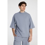 Футболка оверсайз унисекс T9, серая, размер XL/XXL