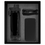 Набор подарочный Solution Prestige Trio (пауэрбанк, мультитул, бутылка для воды), черный