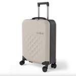 Чемодан складной Rollink Vega 360 55x40x20 см, 4 колеса, серо-бежевый