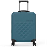 Чемодан складной Rollink Vega 360 55x40x20 см, 4 колеса, серо-бежевый вердигри; темно-серый