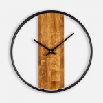 Часы Woodix, черные с коричневым