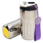 Термокружка Ashly To Go, серебристая/фиолетовая/жёлтая