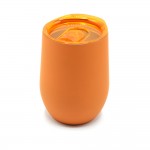 Термокружка с двойной стенкой SOFTO софт-тач, оранжевый