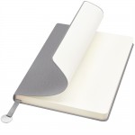 Блокнот A5 Officer в мягком переплёте с металлической биркой, серый