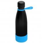 Термобутылка герметичная вакуумная Olivia To Go, чёрный/голубой