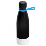 Термобутылка герметичная вакуумная Olivia To Go, чёрный/голубой/белый