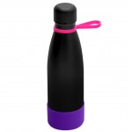 Термобутылка герметичная вакуумная Olivia To Go, чёрный/розовый/фиолетовый