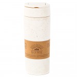 Термостакан с двойной стенкой Smile из пшеничного волокна, бежевый