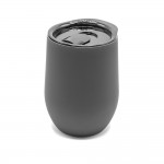 Термокружка с двойной стенкой SOFTO софт-тач, серая