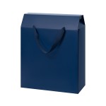 Подарочная коробка-пакет универсальная большая, синяя