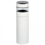 Термос стальной Gulfstream двухстеночный с вакуумной изоляцией 450 мл, крышка с дисплеем, белый, матовый