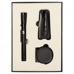 Набор подарочный Solution Superior Trio (Фонарь телескопический Tools Flashlight, рулетка Tools Trecker 3 метра, мультитул Tools Birmingham), черный