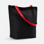 Шопер B5, черный с красными ручками