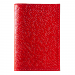 Обложка для паспорта Leather Sky Flotter из натуральной кожи, красная