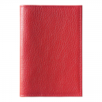 Обложка для паспорта Leather Sky Flotter из натуральной кожи, красная 4060C