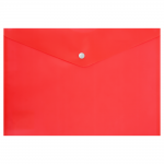 Папка-конверт Workmate А4 с кнопкой, плотность 180 мкр, красный