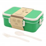 Ланчбокс (контейнер для еды) Inar из пшеничного волокна, зелёный.