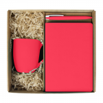 Набор подарочный Solution Prestige Trio ( ежедневник Flexy Latte Color, кружка Casa Grande Сlassic Soft, ручка Zorro), красный