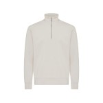 Свитшот на молнии Iqoniq Elgon из переработанного хлопка, 300 г/м² слоновая кость; 