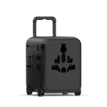 Универсальный адаптер Xoopar Luggie со встроенными вилками типов EU, UK, US и AUS черный; 