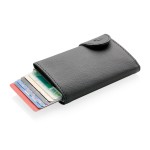 Кошелек с держателем для карт C-Secure RFID, голубой черный; серебряный
