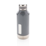 Герметичная вакуумная бутылка с шильдиком серый; 