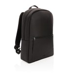 Рюкзак для ноутбука Swiss Peak Deluxe из экокожи (без ПВХ) черный; 